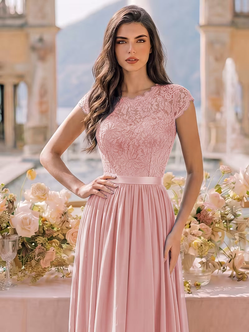 Women's Wedding Event Sequined Evening Gown