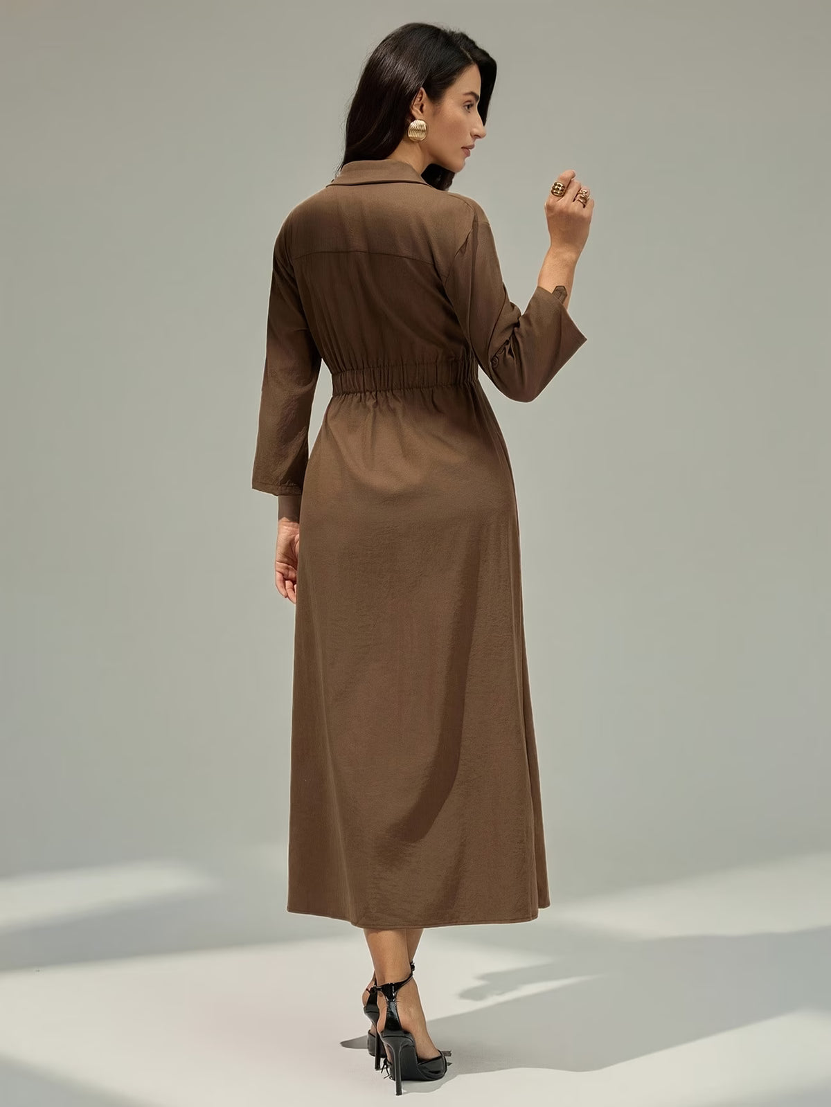Women’s Elegant Utility Shirt Dress