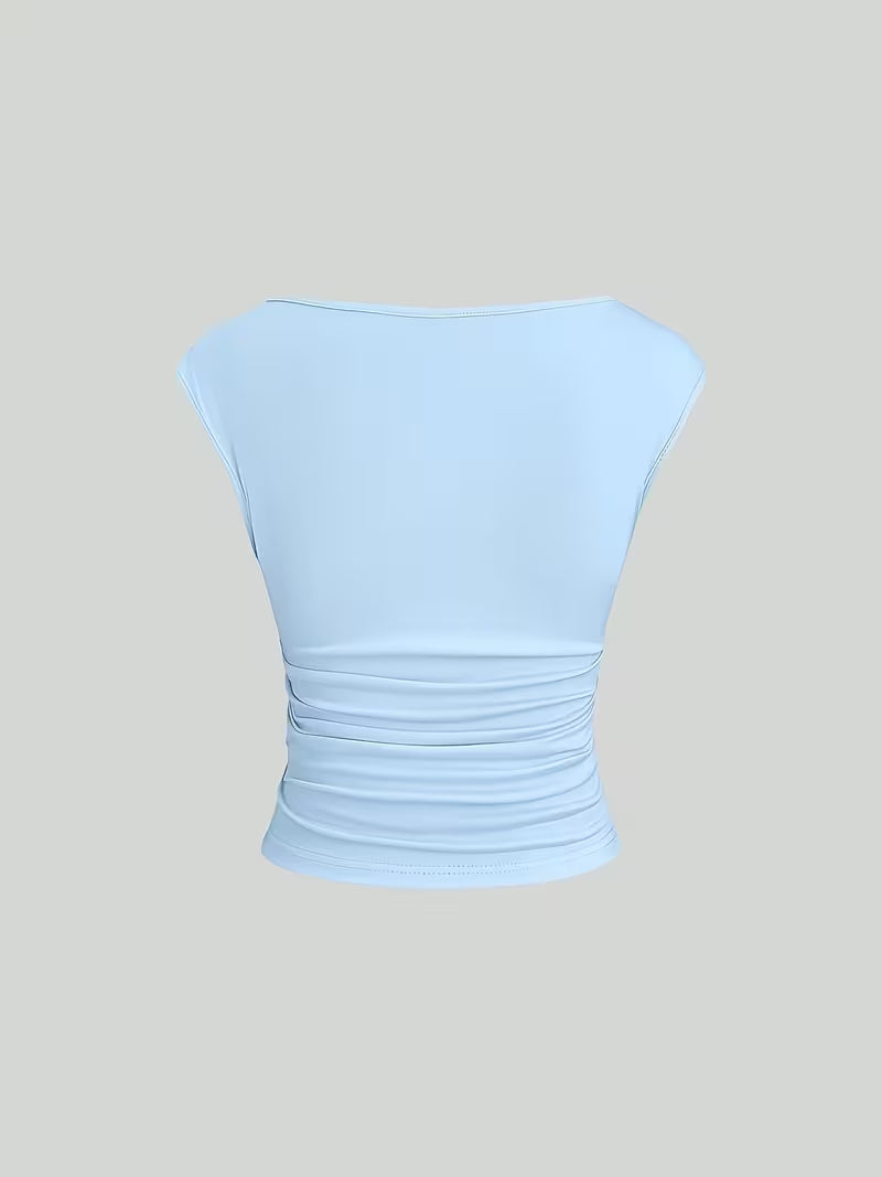 3-Pack of Seamless Stretchable Crop Tops – Soft & Foldable
