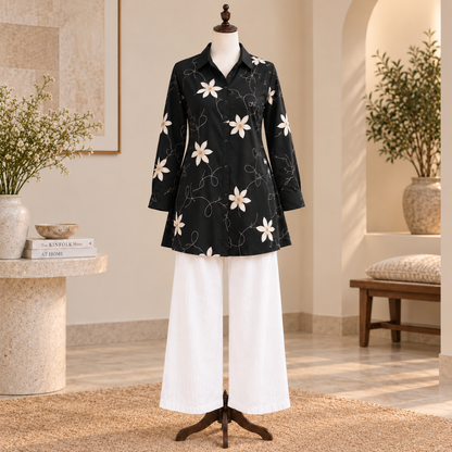 Women’s Floral Printed Shirt & Pants Set