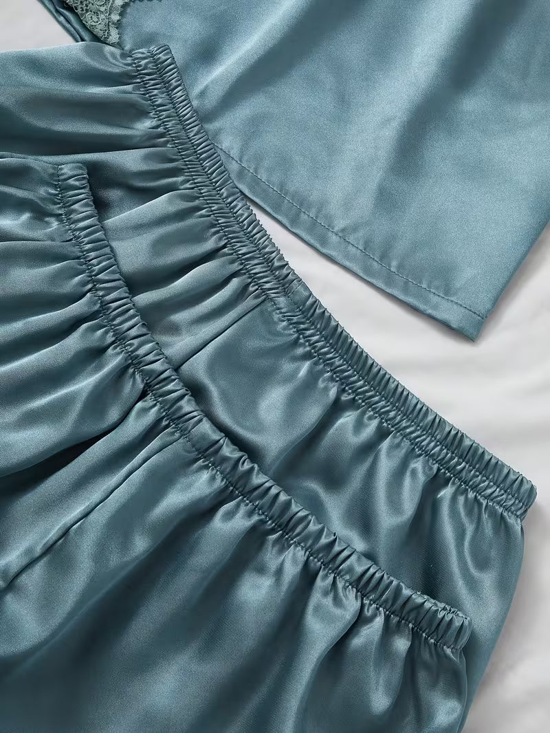Women's Luxe Satin 3-Piece Sleepwear Set