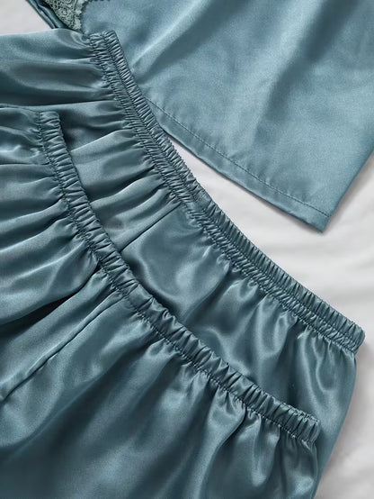 Women's Luxe Satin 3-Piece Sleepwear Set