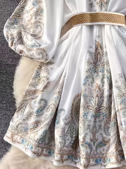 Women’s Floral Printed Flare Dress