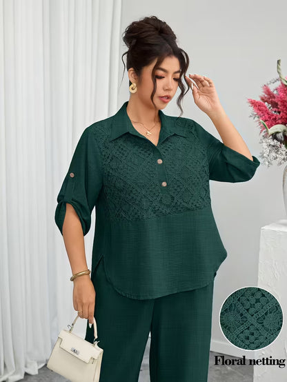 Elegant Lace Co-Ord Set