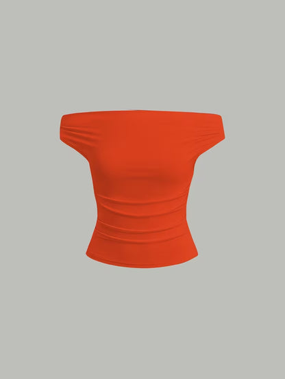 3-Pack of Seamless Stretchable Crop Tops – Soft & Foldable