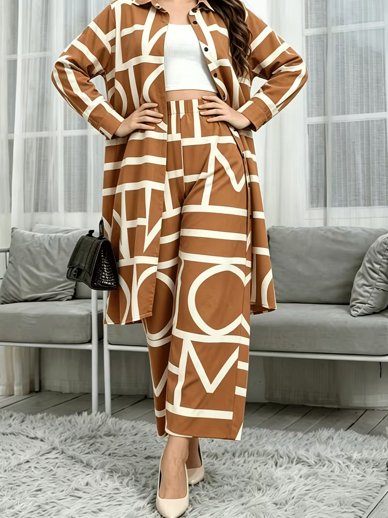 Women’s Stylish 3-Piece Shirt Pant Set
