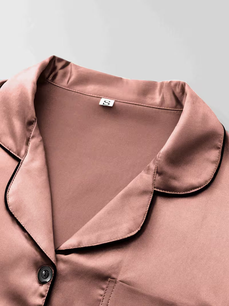 Women's Luxe Satin 3-Piece Sleepwear Set
