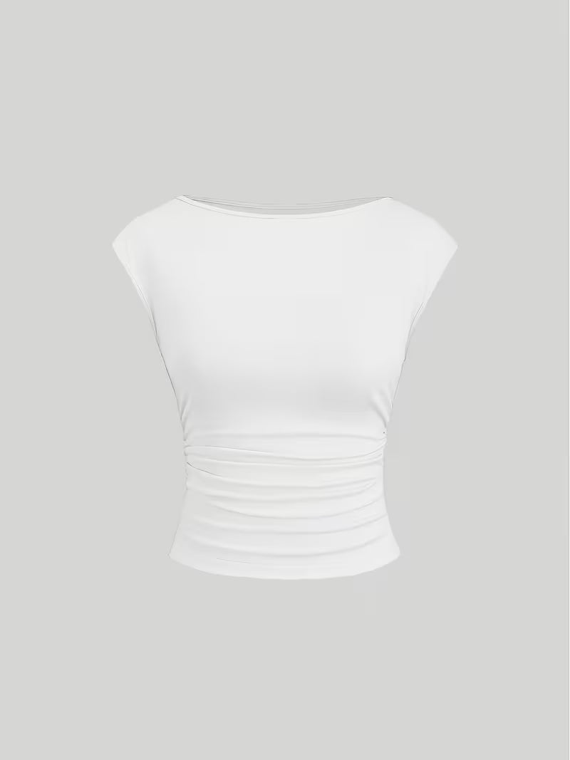 3-Pack of Seamless Stretchable Crop Tops – Soft & Foldable