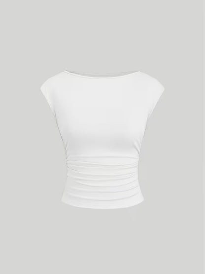 3-Pack of Seamless Stretchable Crop Tops – Soft & Foldable