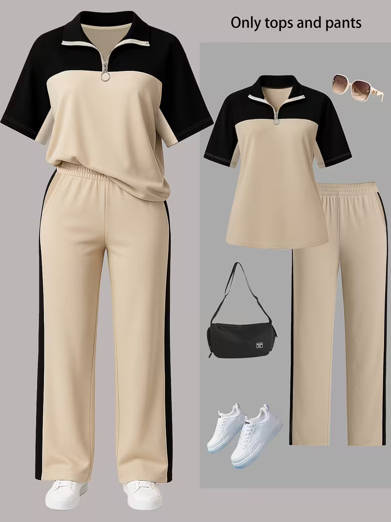 Women's Premium Contrast Outfit Set