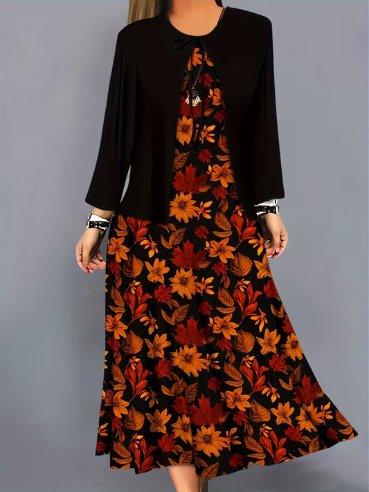 Women’s Floral Layered Dress Set