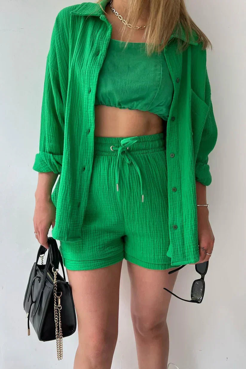 Emerald Muse – Soft Cotton Twin Set