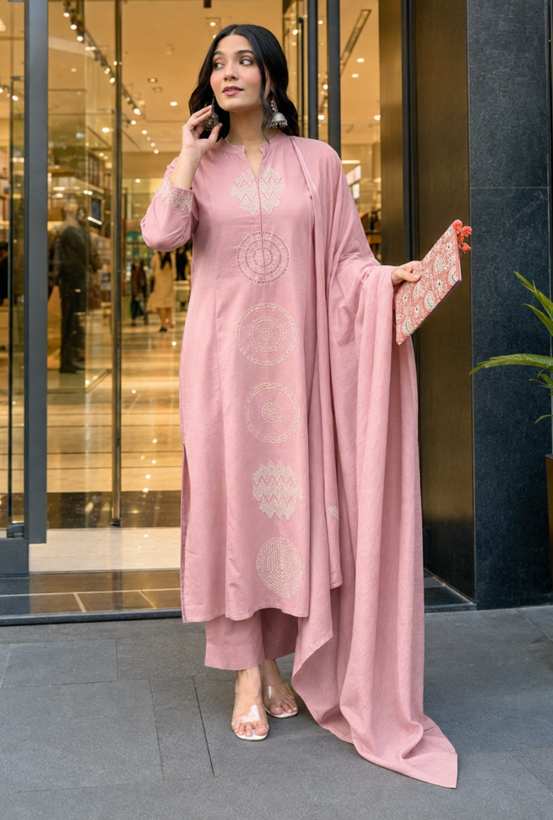 Women’s Premium Printed Kurta Pant & Dupatta Set