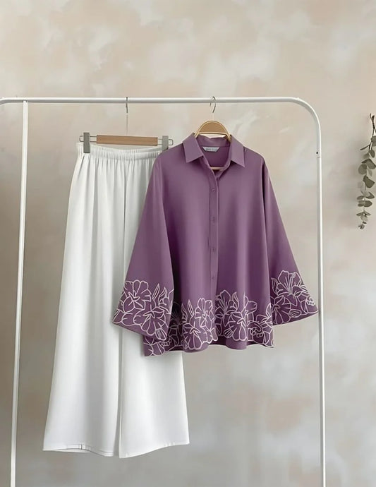 Elegant Embroidery Co-Ord Set