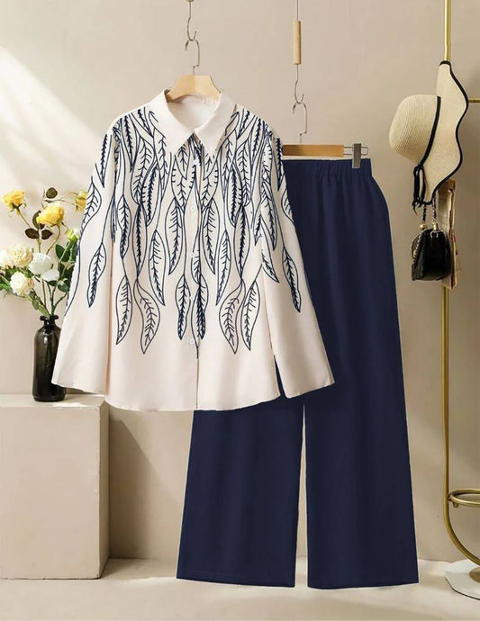 Leaf Pattern Co-Ord Set