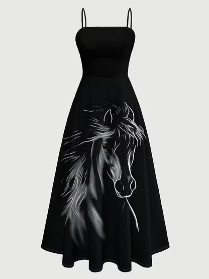 Women's New Summer Fashion Printed 2pcs Dress Set