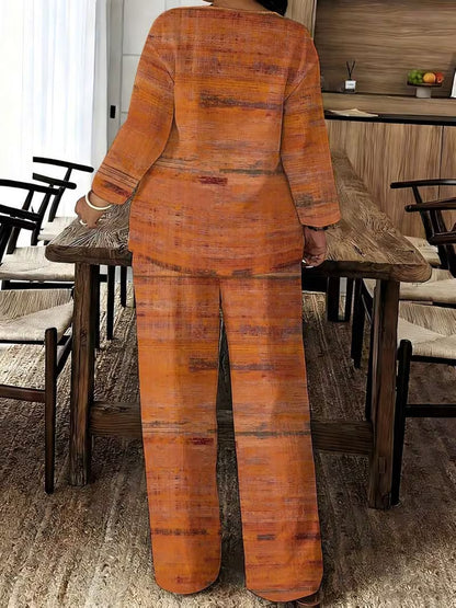 Women’s Striped Relaxed-Fit Co-Ord Set
