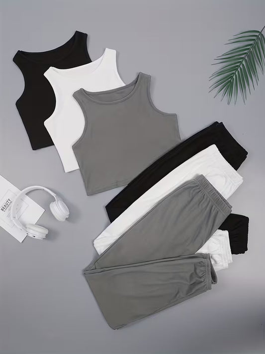 Women's Premium 3-Piece Casual Lounge Set (Pack of 3)