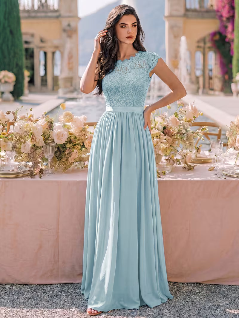 Women's Wedding Event Sequined Evening Gown