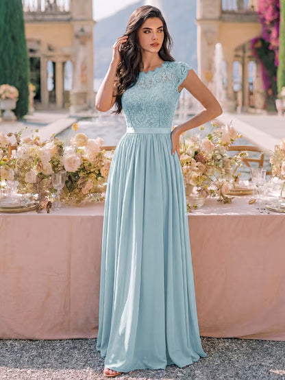 Women's Wedding Event Sequined Evening Gown