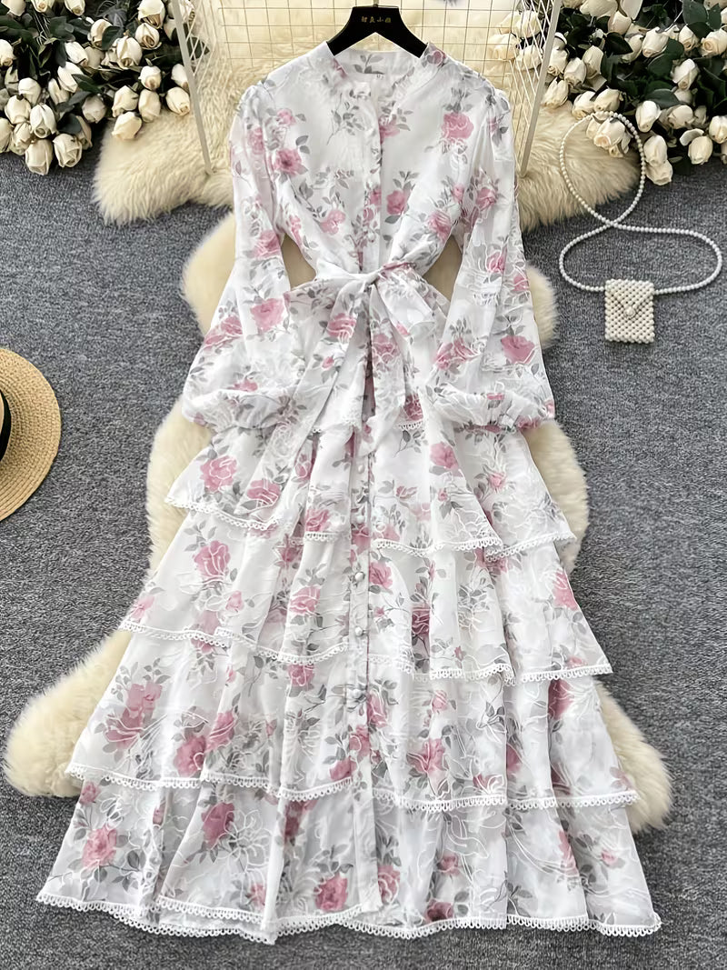 Women's Premium Lace Maxi Dress