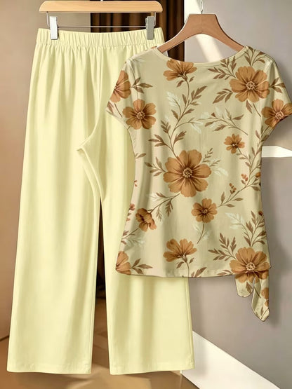 BowBelle Printed Two-Piece Set