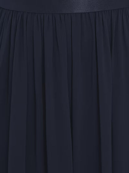Women's Lace Round Neck Maxi Dress | Formal Party Wear