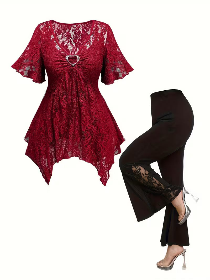 Women’s Lace Tunic & Pants Set