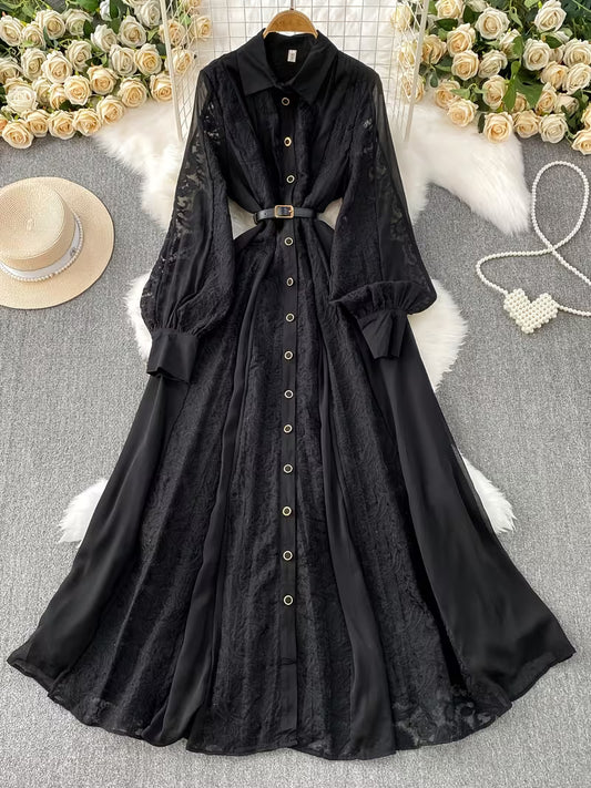 Women's Premium Lace Maxi Dress