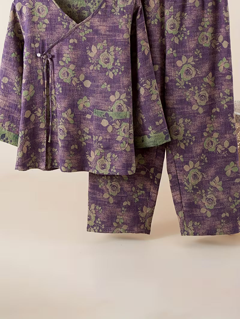 Women’s Floral Printed Casual Set