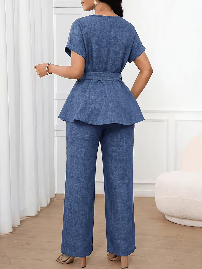 Women's Premium Embroidered Denim Co-Ord Set