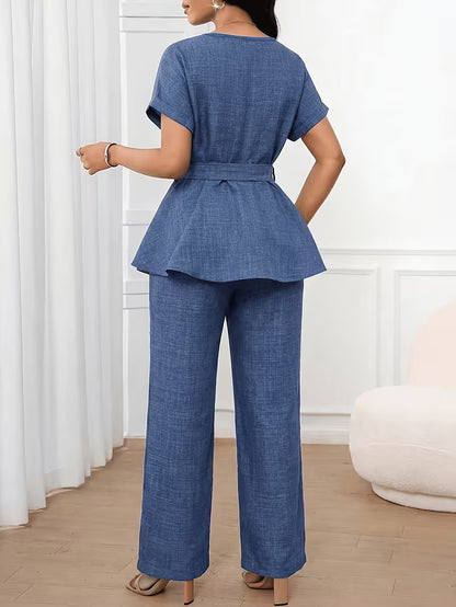 Women's Premium Embroidered Denim Co-Ord Set