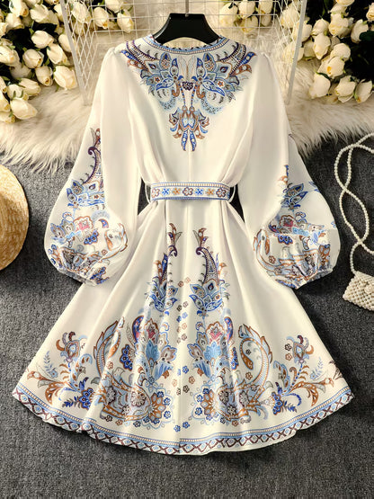 Women’s Floral Printed Flare Dress