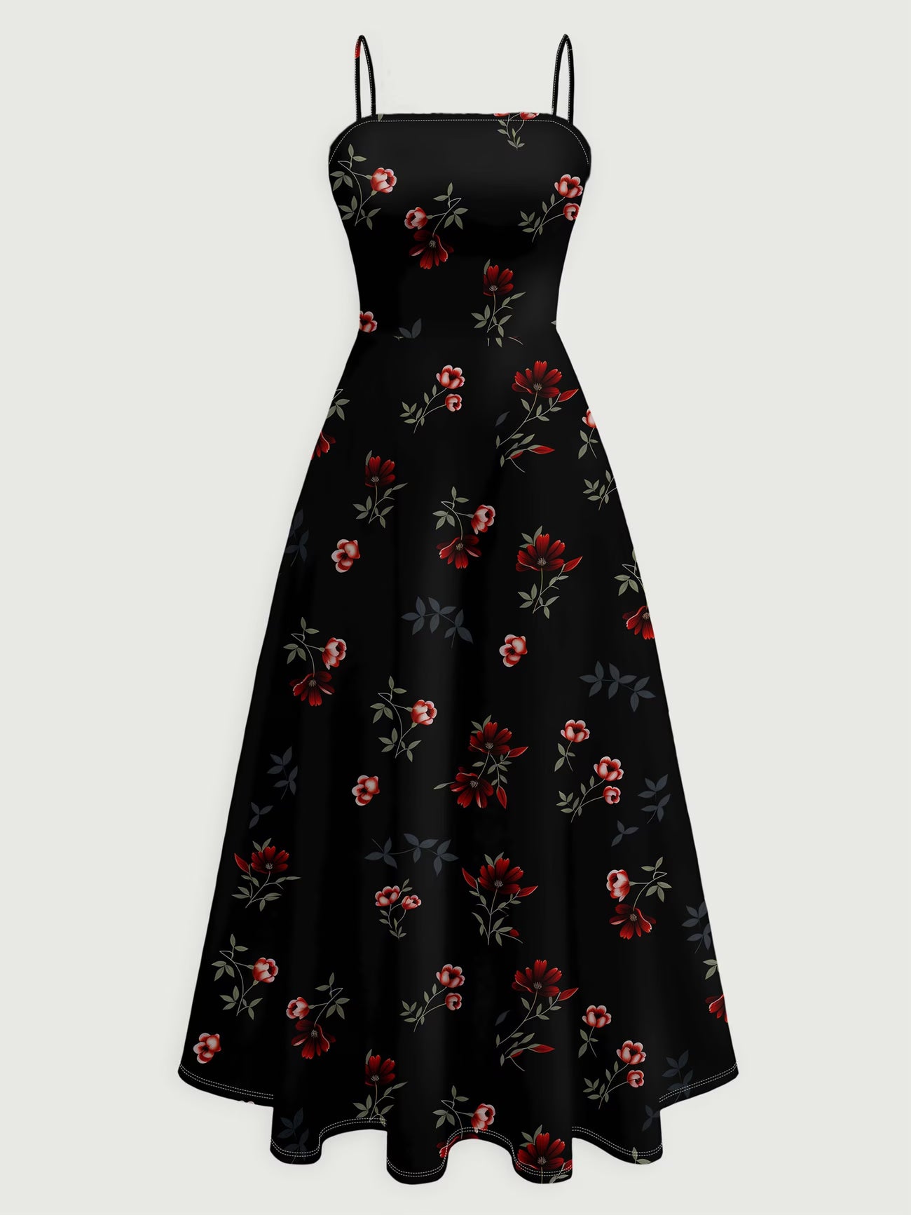 Red Rose Garden Dress Set