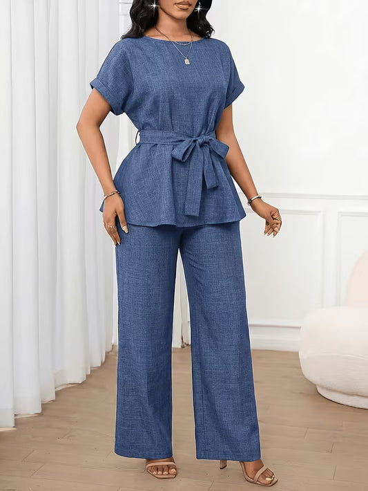 Women's Premium Embroidered Denim Co-Ord Set