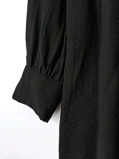 Women’s Solid Button-Down Shirt & Pant Set