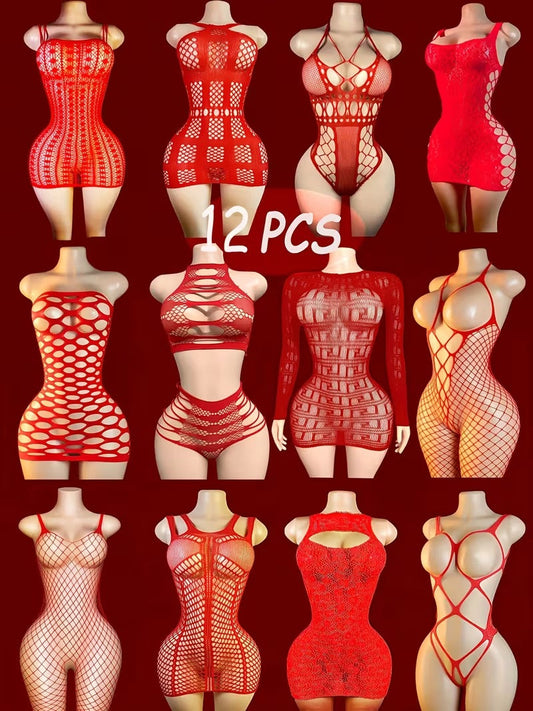 AllureNet Stretch Bodysuit Set