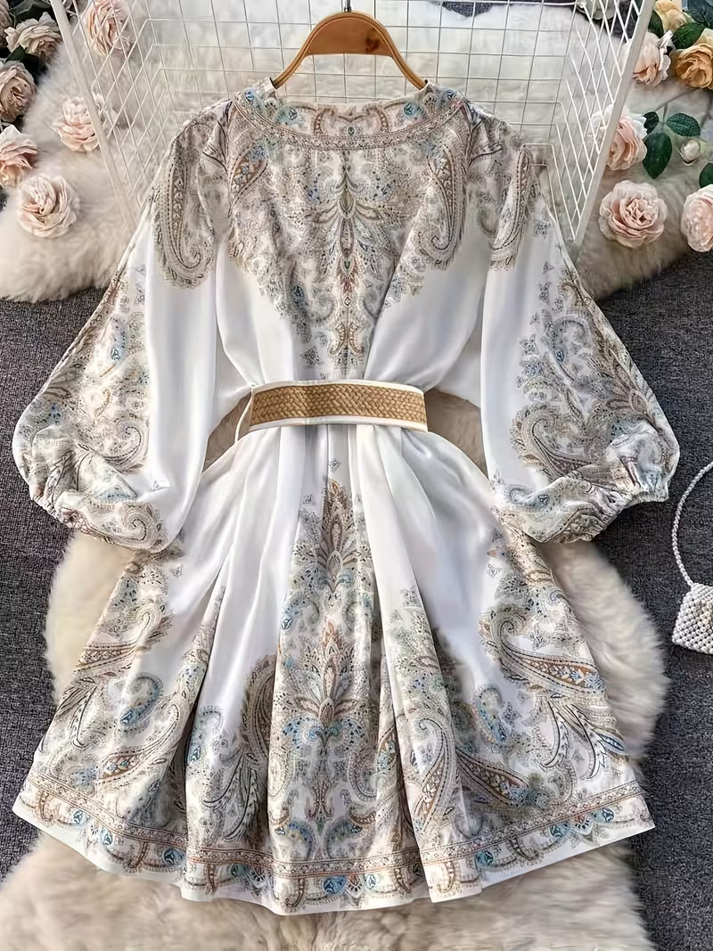 Women’s Floral Printed Flare Dress