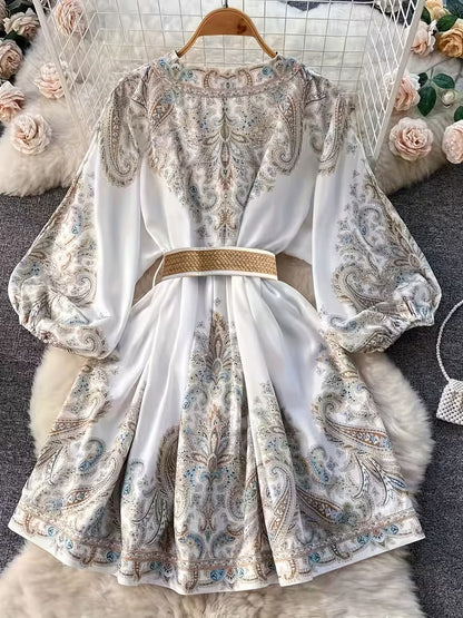 Women’s Floral Printed Flare Dress