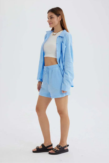 Ocean Haze – Handcrafted Cotton Set