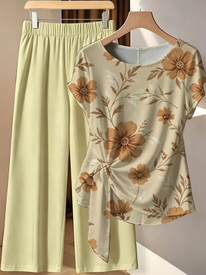 BowBelle Printed Two-Piece Set