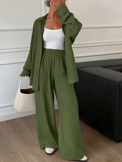 Women’s Stylish 3-Piece Shirt Pant Set