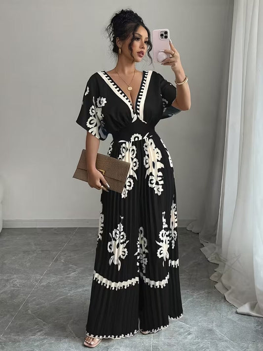 Scarlet Grace Pleated Jumpsuit