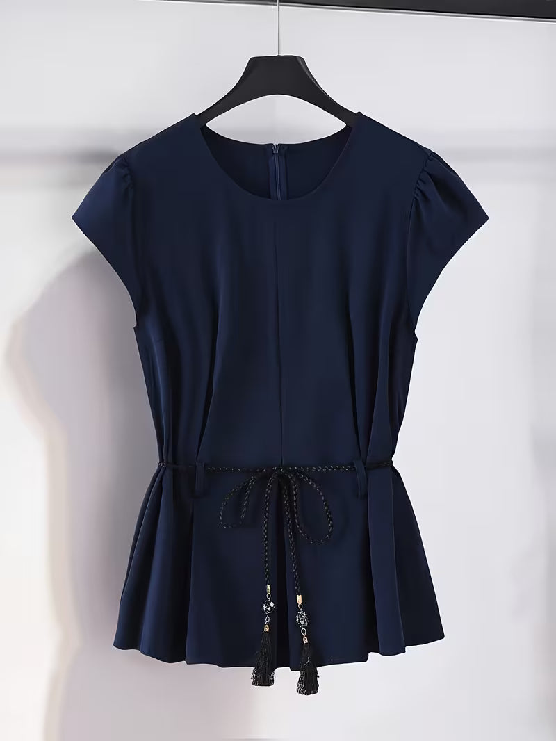 Luxe Scarlet V-Neck Co-Ord