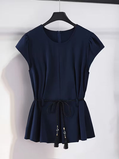 Luxe Scarlet V-Neck Co-Ord