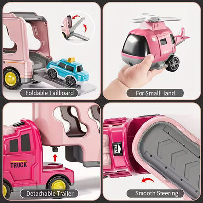 Engineering Transport Truck Toy with Lights & Music