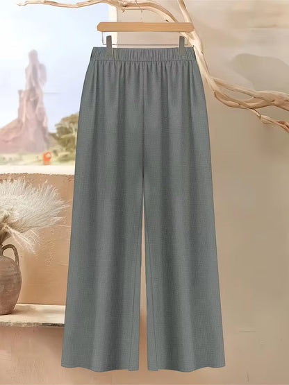 Women’s Color-Block Striped Top & Pants Set