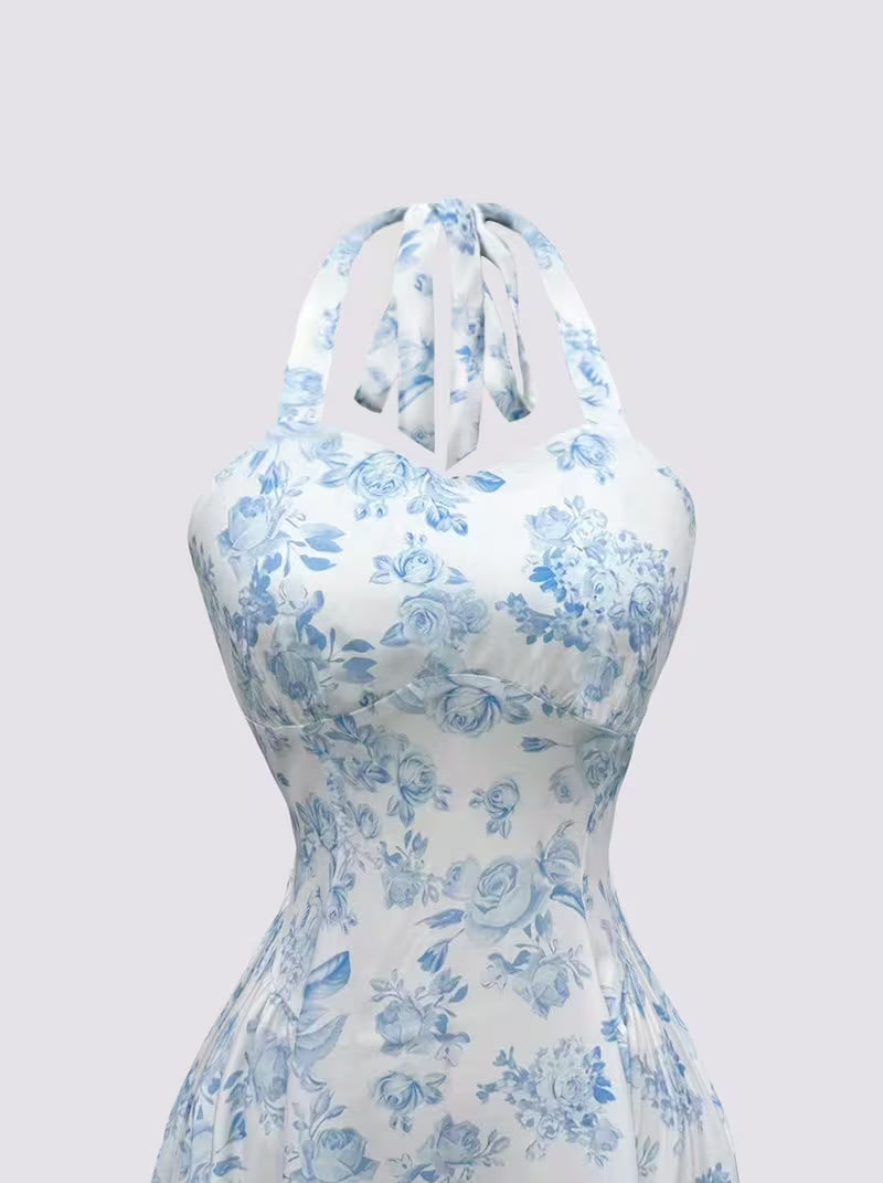 Women's Elegant Halter Top & Skirt