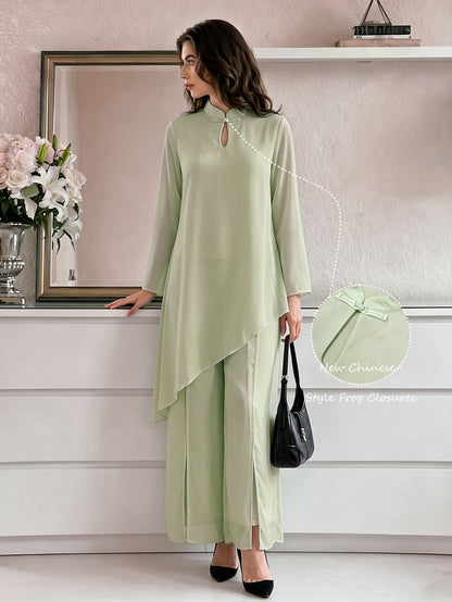 Women’s Asymmetrical Kurta Pant Set