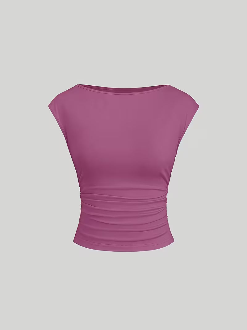 3-Pack of Seamless Stretchable Crop Tops – Soft & Foldable